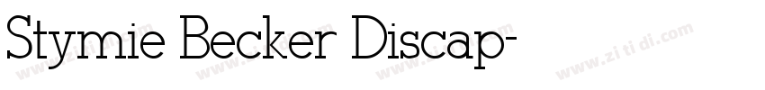 Stymie Becker Discap字体转换